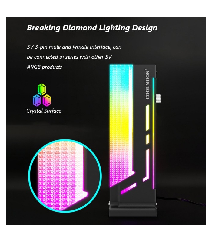 COOLMOON Dikey Ekran Kartı Desteği