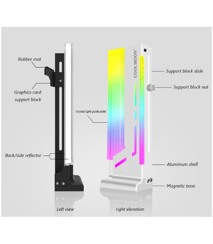 COOLMOON Dikey Ekran Kartı Desteği