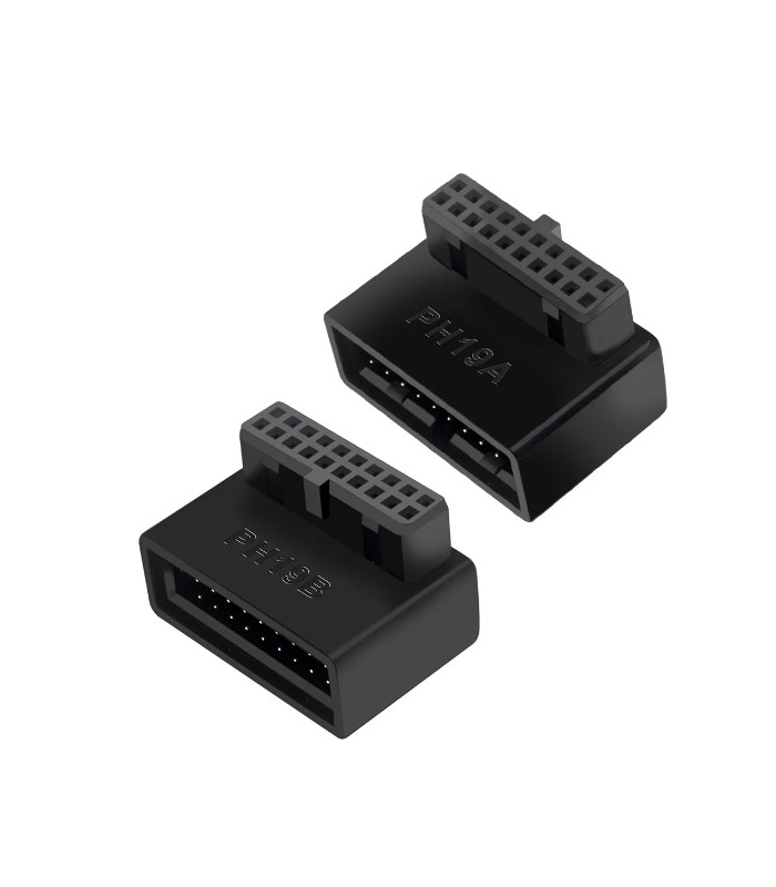 USB 90C Açılı Aparat Black
