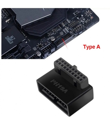 USB 90C Açılı Aparat Black
