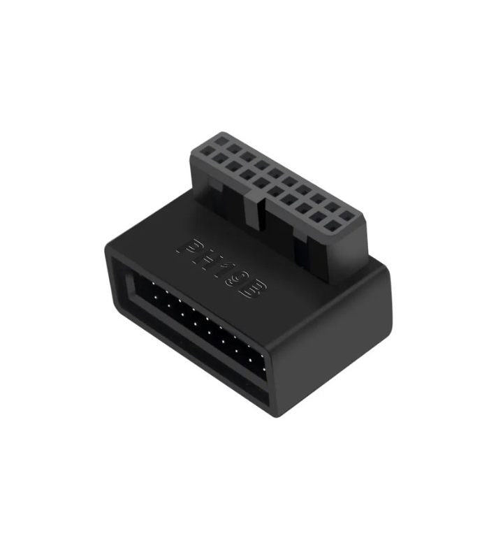 USB 90C Açılı Aparat Black