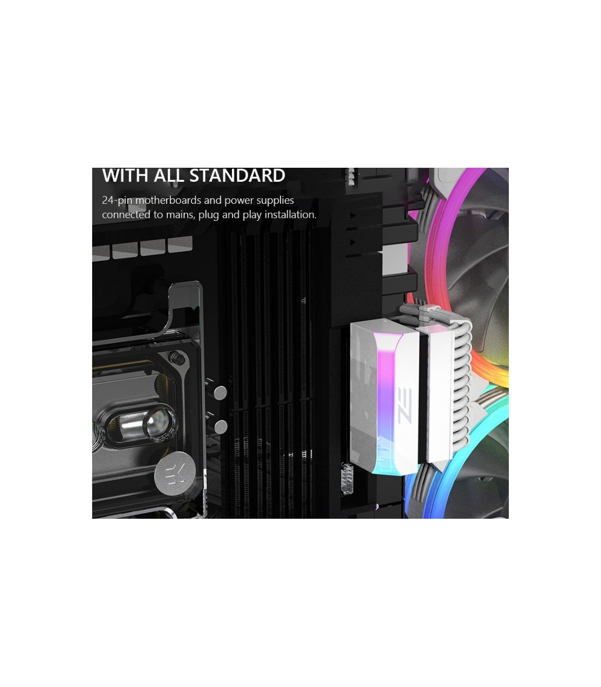 EZ ATX 24 Pin 90 derece ARGB