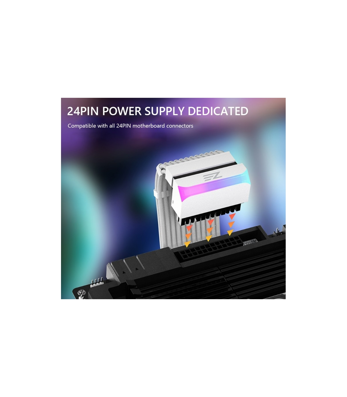 EZ ATX 24 Pin 90 derece ARGB