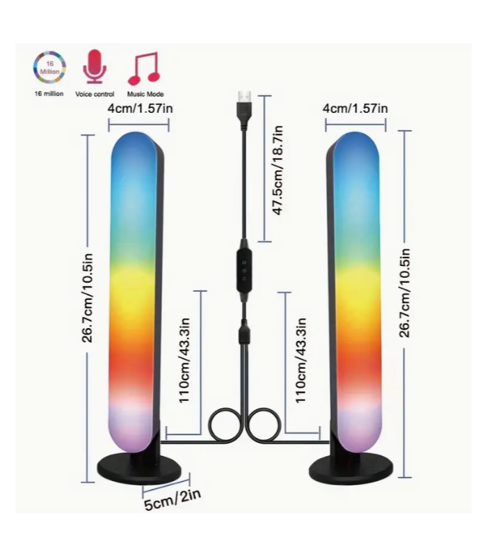 Akıllı LED Işık Barı 2X