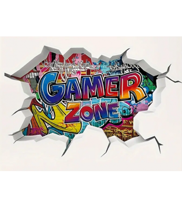 3D Oyun Konsolu Duvar Stickerı