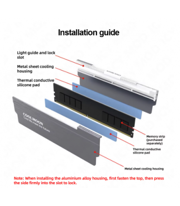 ARGB bellek soğutucu RGB RAM cooler