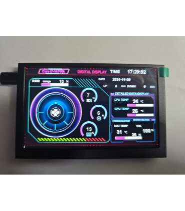 Turing 5 inç IPS 800x480 CPU GPU RAM HDD USB ekran