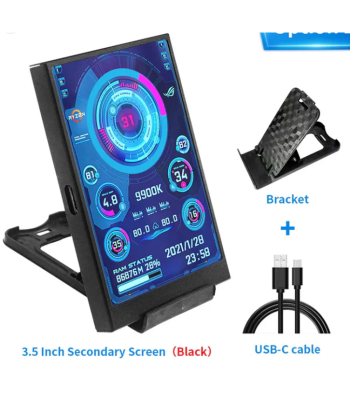 Turzx 3,5 İnç Monitör IPS Ekran 320x480