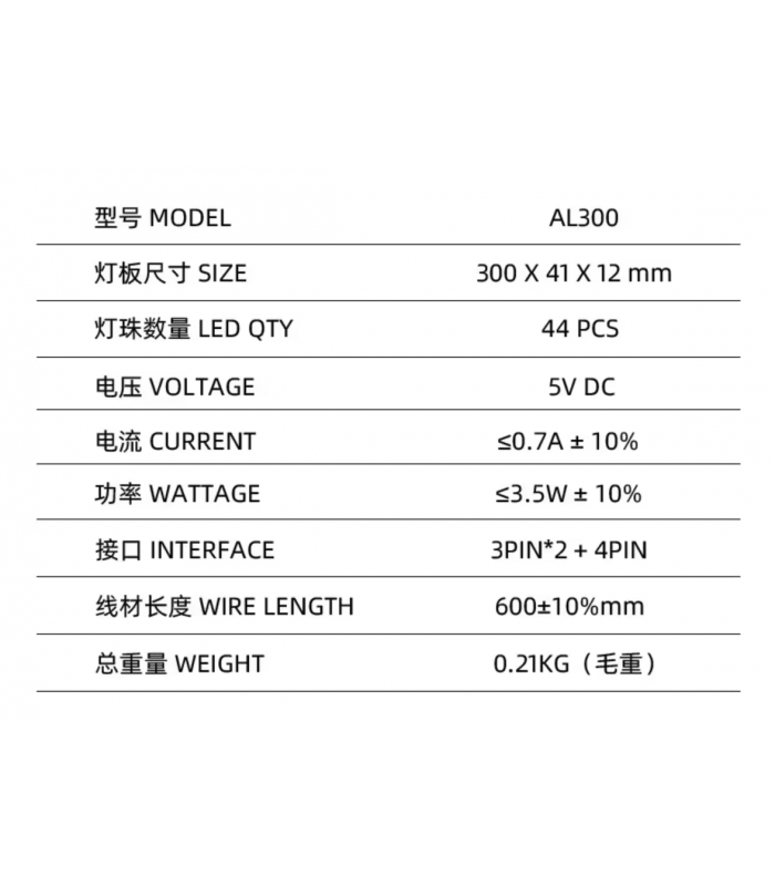 COOLMOON AOSOR AL300 ARGB Kablo