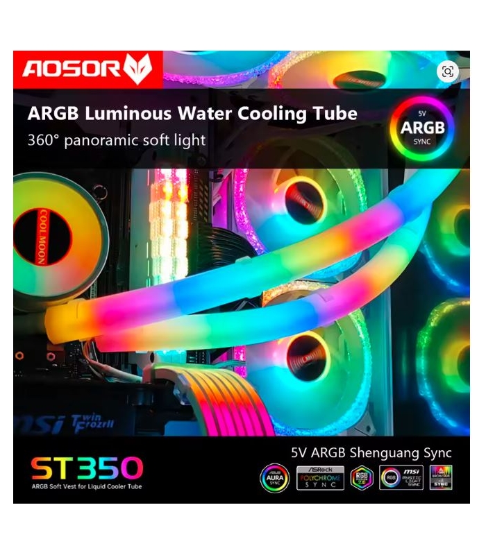 CoolMoon ARGB AOSOR ST350 Sıvı Soğutma Aydınlatma