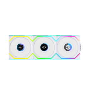 Lian Li UNI FAN SL WIRELESS LCD 3x120mm Beyaz Kasa Fanı