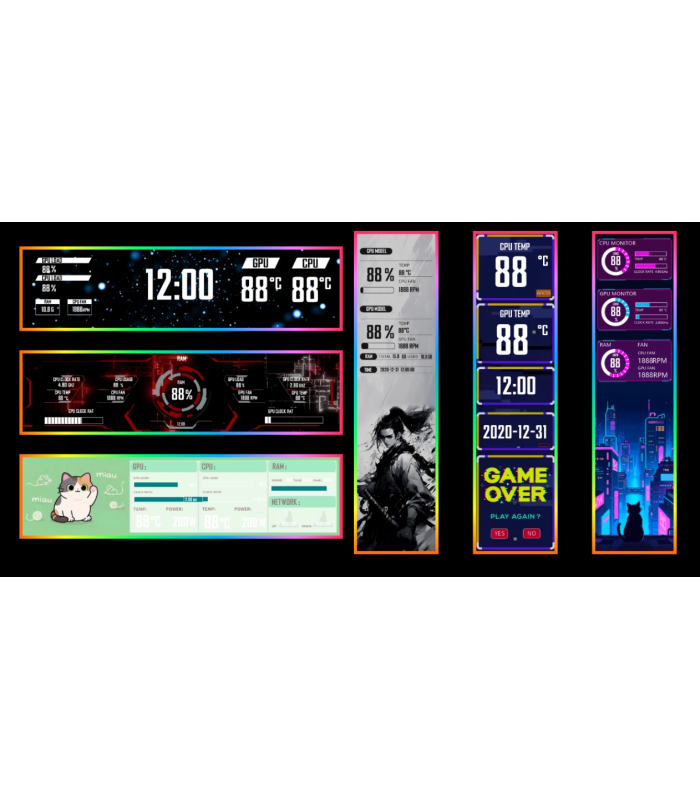 Lian Li 8.8 Universal Screen USB Mini Ekran