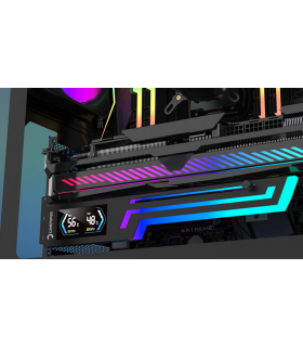 Gamepower Heatsync ARGB LCD Ekran Kartı Tutucu Siyah