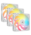 CORSAIR RS120-R ARGB 120mm PWM Reverse Beyaz Üçlü Kasa Fanı | Sessiz & Yüksek Hava Akışı