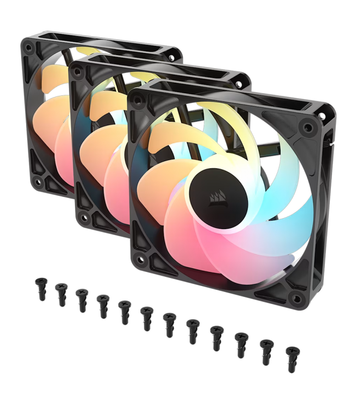 CORSAIR RS120-R ARGB 120mm PWM Reverse Beyaz Üçlü Kasa Fanı