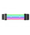 ARGB 24 Pin Anakart + GPU 8+8 Neon Sleeve Kablo SET – 5V Addressable RGB, Kasa Modlama