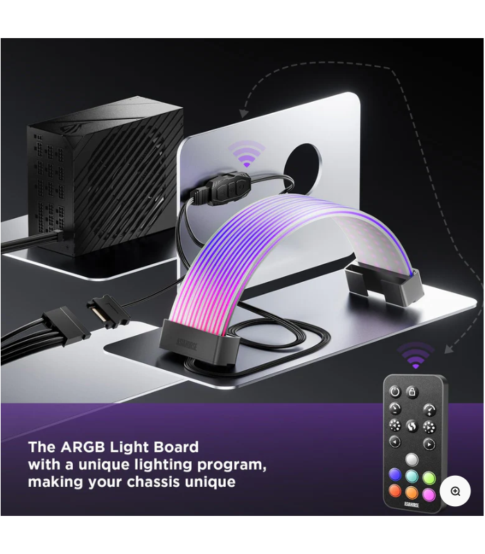 Asiahorse Aurora Learn ARGB PSU Cover Anakart (205mm)