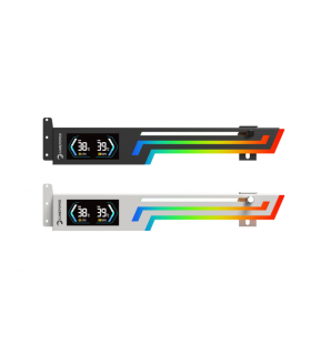 Gamepower Heatsync ARGB LCD GPU Tutucu Beyaz Siyah – Ekran Kartı Destek Aparatı