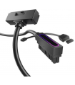 AsiaHorse Hydrus 24-Pin Black Left ARGB PSU Uzatma Kablosu