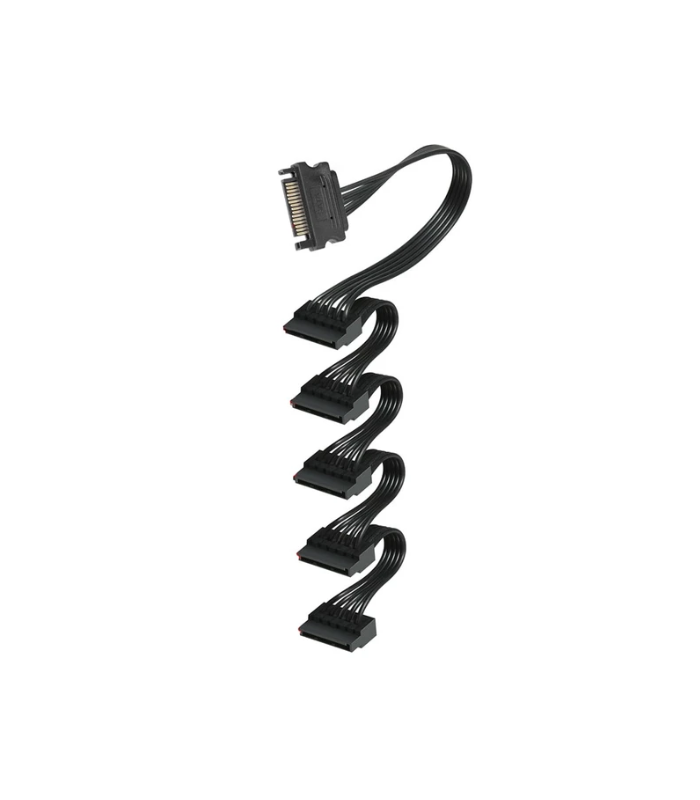 SATA Power Çoklayıcı Splitter Kablo 1 Erkek 5 Dişi