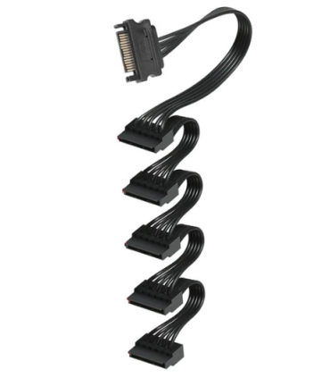 SATA Power Çoklayıcı Splitter Kablo 1 Erkek 5 Dişi