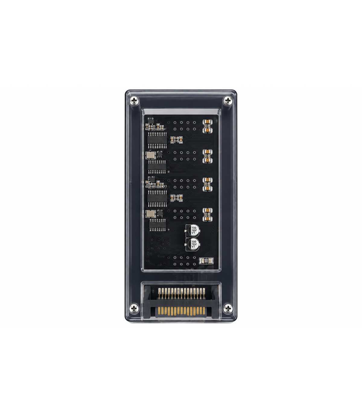 Dahili 9 Pin USB 2.0 Çoklayıcı Hub 1'e 4 Port SATA Güç Destekli
