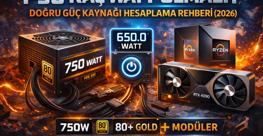 PSU Kaç Watt Olmalı? Doğru Güç Kaynağı Hesaplama Rehberi (2026)